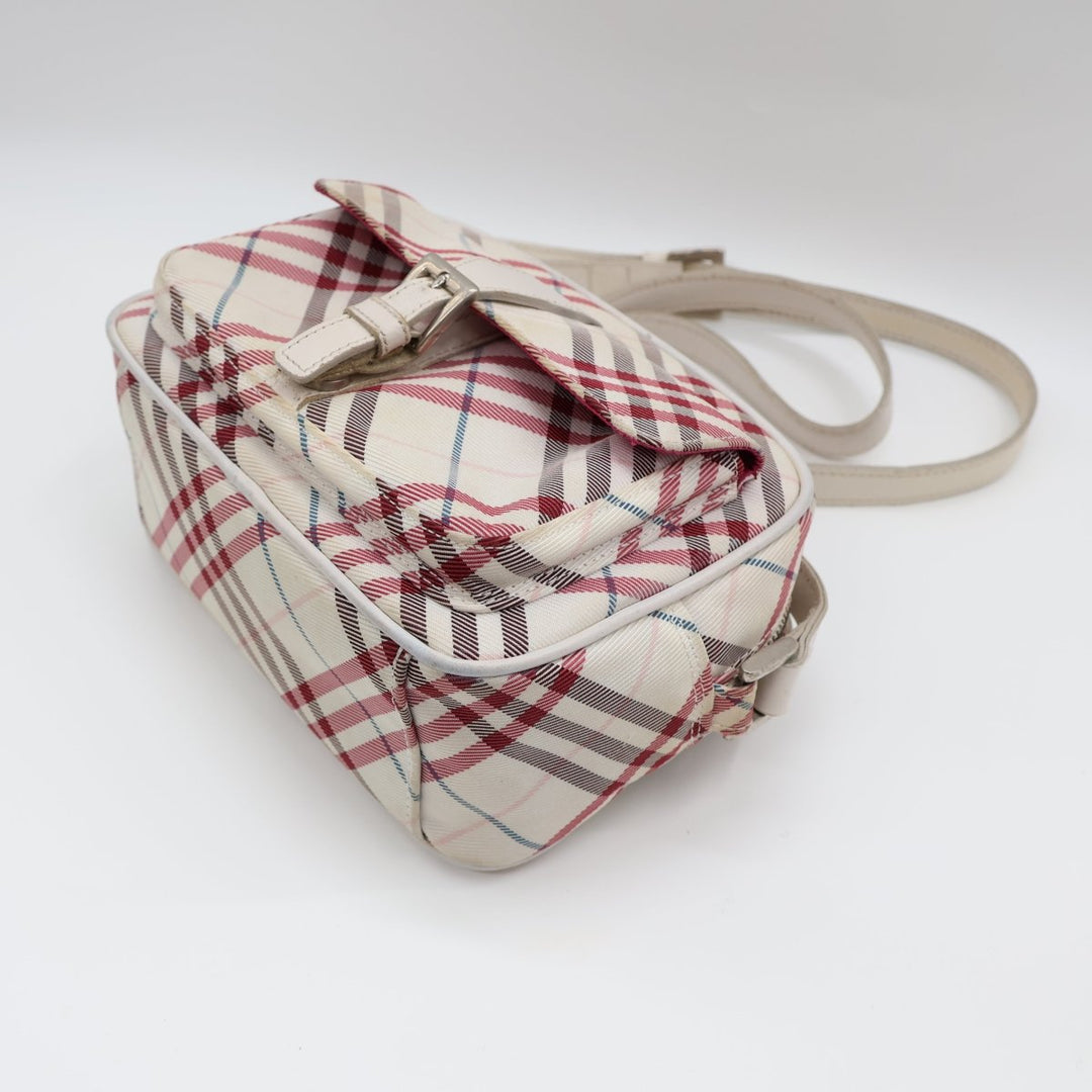 Burberry Blue Label White/Red Shoulder Bag - Lux Central