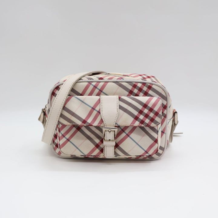 Burberry Blue Label White/Red Shoulder Bag - Lux Central