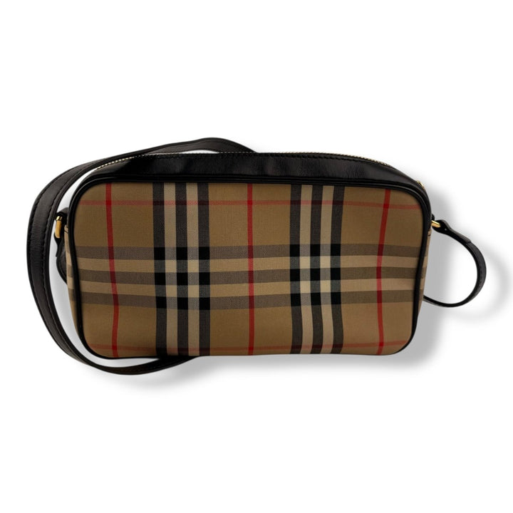 Burberry Camera Beige Canvas Handbag - Lux Central