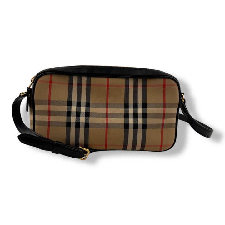 Burberry Camera Beige Canvas Handbag - Lux Central