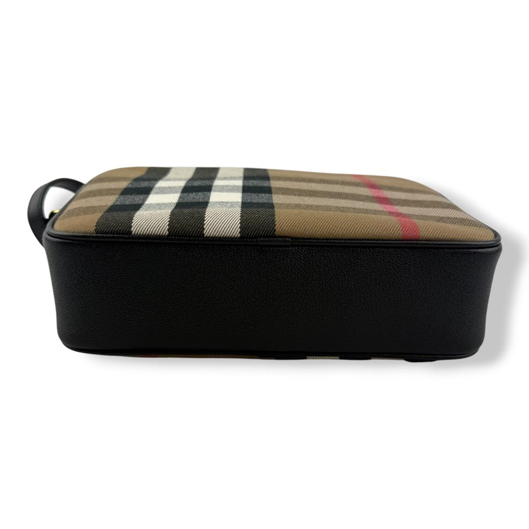 Burberry Camera Beige Canvas Handbag - Lux Central