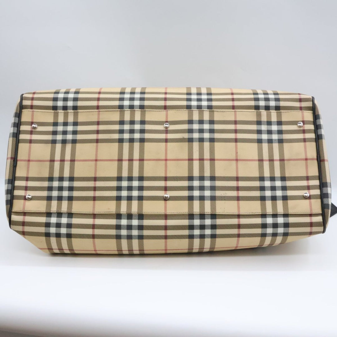 Burberry Check Duffle Beige Bag - Lux Central