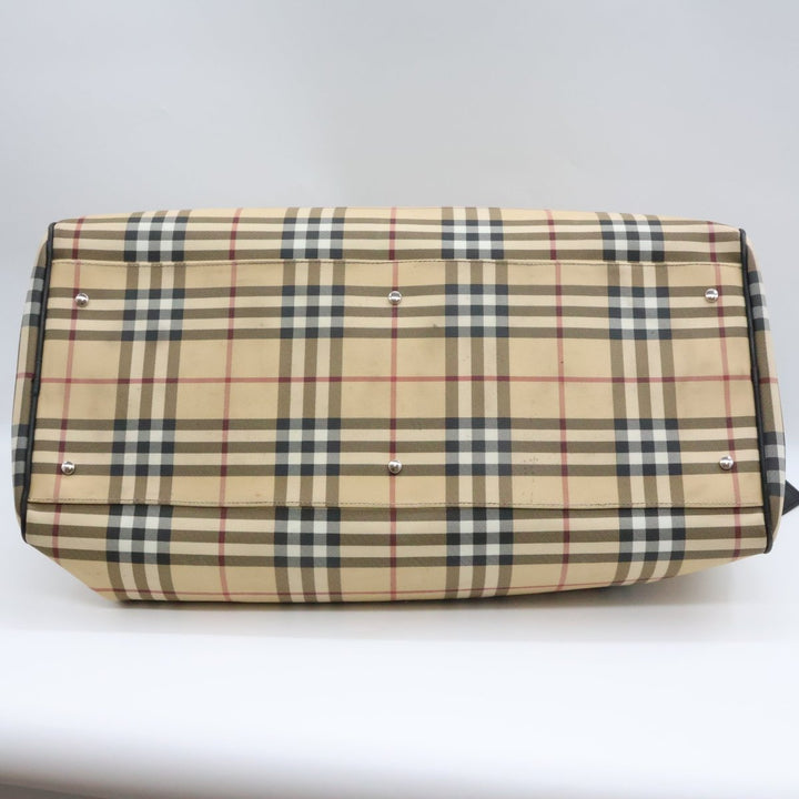 Burberry Check Duffle Beige Bag - Lux Central