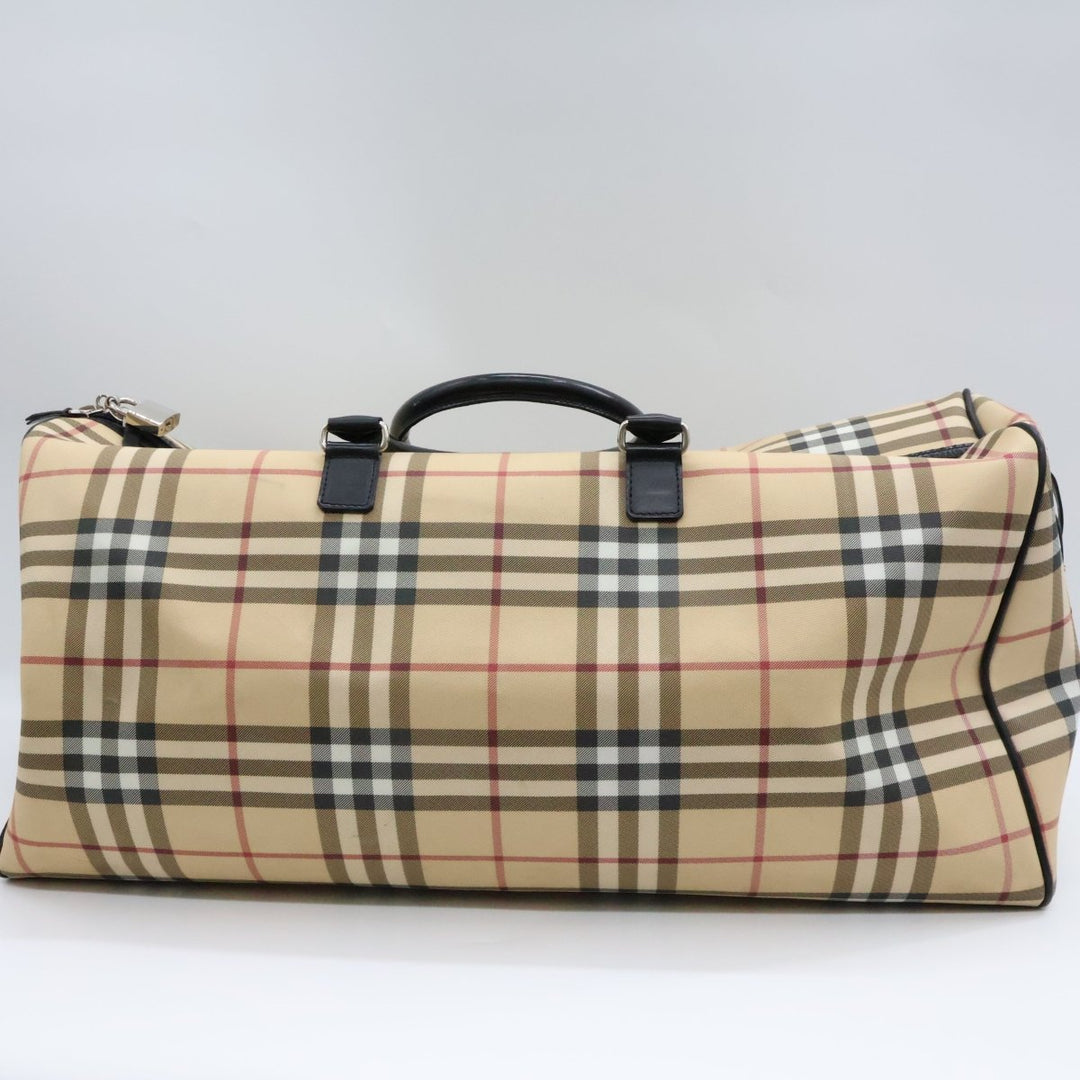 Burberry Check Duffle Beige Bag - Lux Central