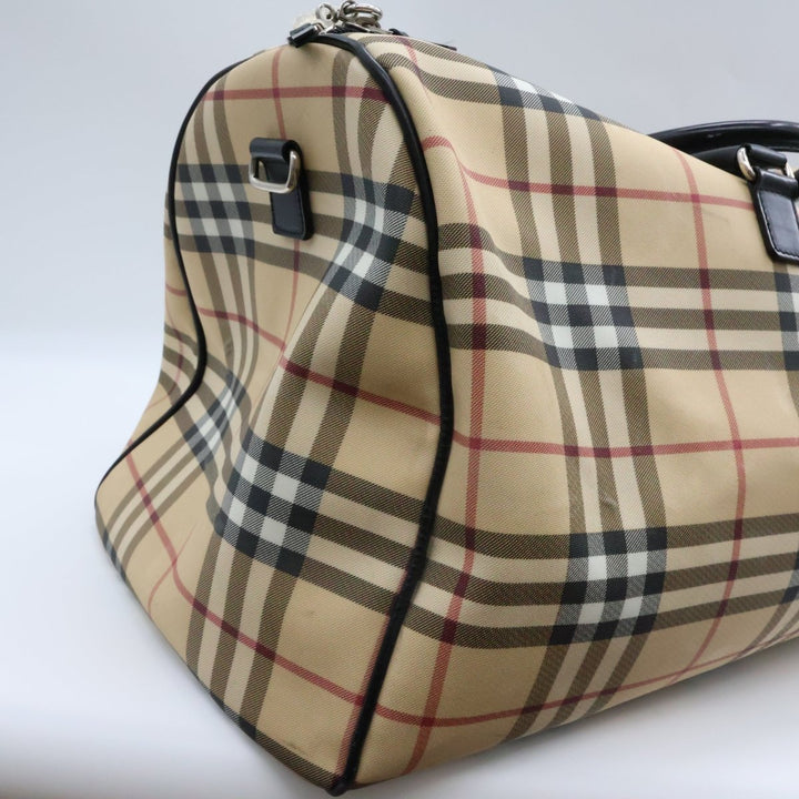 Burberry Check Duffle Beige Bag - Lux Central