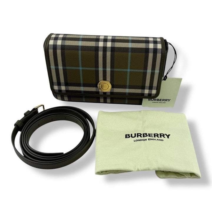 Burberry Hampshire Khaki Crossbody Bag - Lux Central