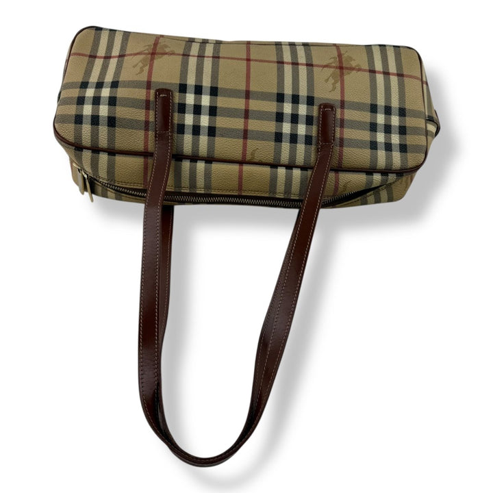 Burberry Haymarket Check Coated Canvas Bowling Bag - Lux Central