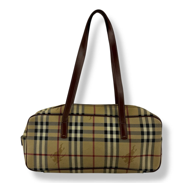 Burberry Haymarket Check Coated Canvas Bowling Bag - Lux Central