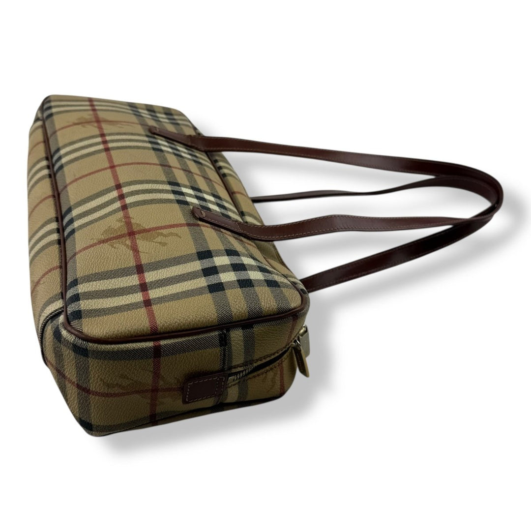 Burberry Haymarket Check Coated Canvas Bowling Bag - Lux Central