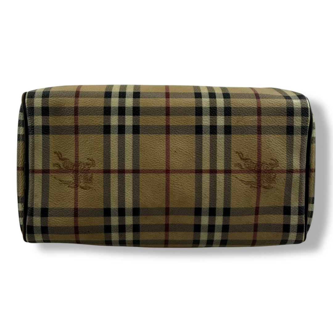 Burberry Haymarket Check Coated Canvas Bowling Bag - Lux Central