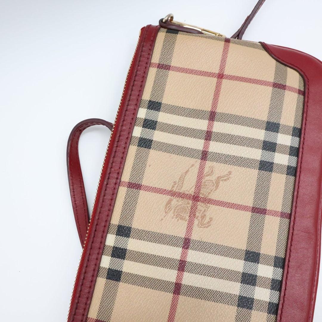 Burberry Haymarket Check Coated Canvas Crossbody Bag - Lux Central