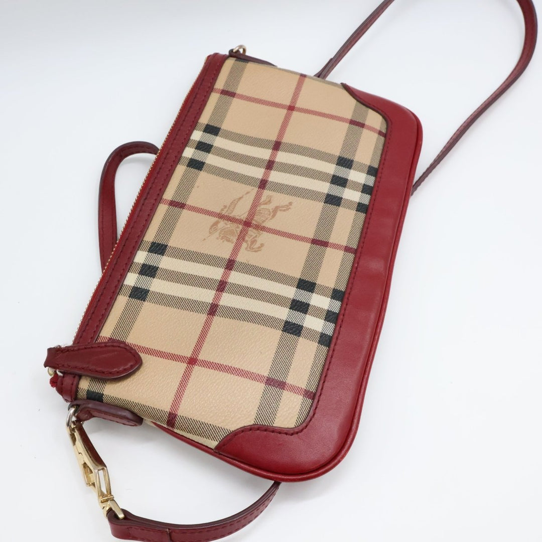 Burberry Haymarket Check Coated Canvas Crossbody Bag - Lux Central