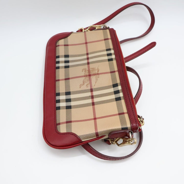 Burberry Haymarket Check Coated Canvas Crossbody Bag - Lux Central