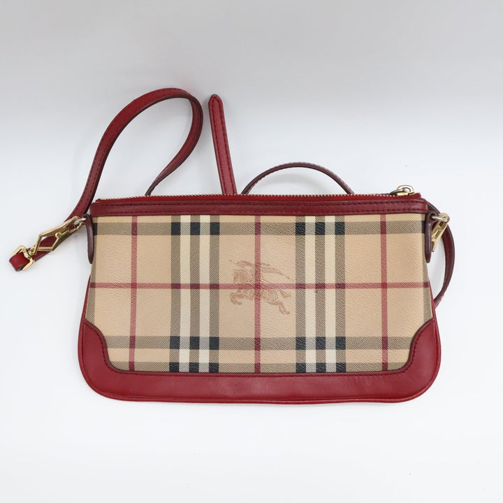 Burberry Haymarket Check Coated Canvas Crossbody Bag - Lux Central