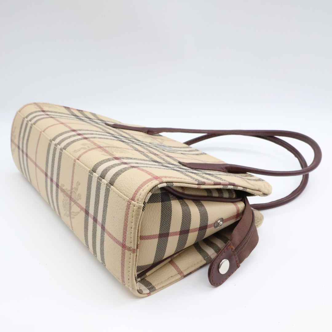 Burberry Haymarket Vintage Check Top Handle Tote Bag - Lux Central