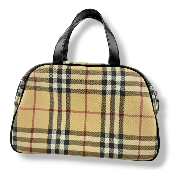 Burberry Nova Check Beige Dome Tote Handbag - Lux Central