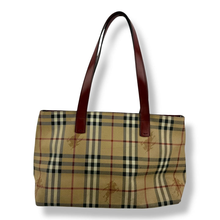 Burberry Nova Check Beige Shoulder Handbag - Lux Central