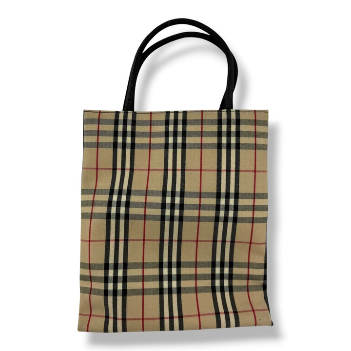 Burberry Nova Check Beige Tote Handbag - Lux Central