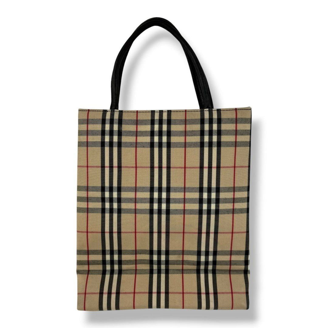 Burberry Nova Check Beige Tote Handbag - Lux Central