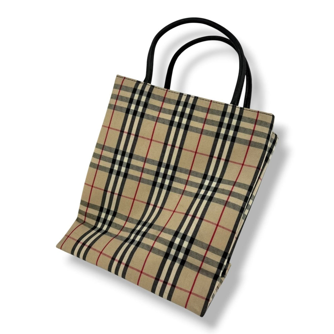 Burberry Nova Check Beige Tote Handbag - Lux Central
