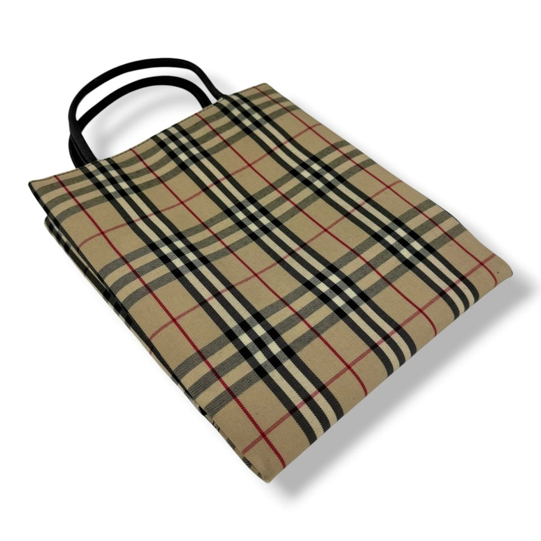 Burberry Nova Check Beige Tote Handbag - Lux Central