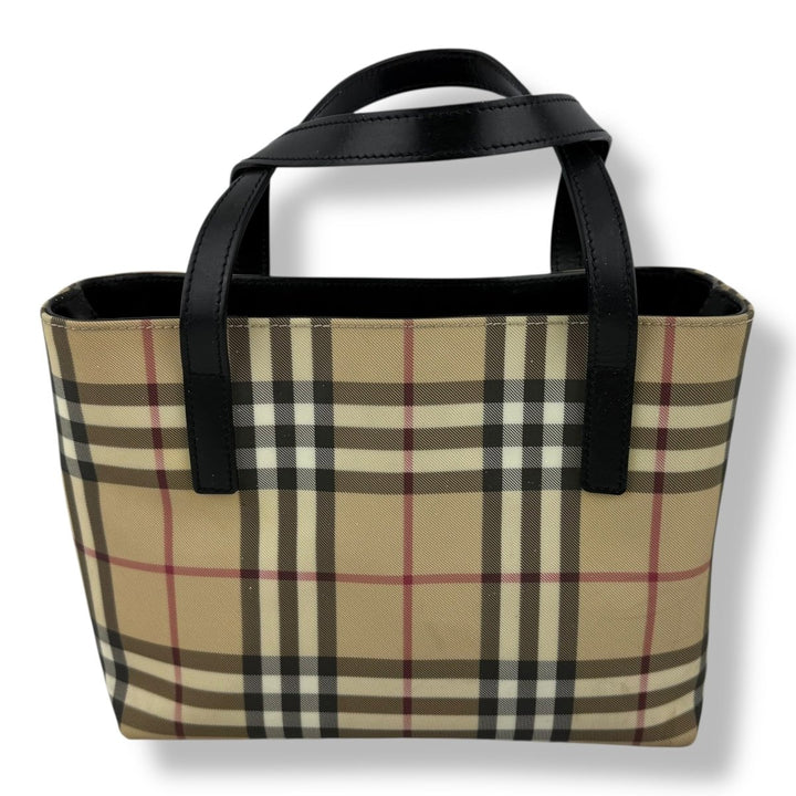 Burberry Nova Check Beige Tote Handbag - Lux Central