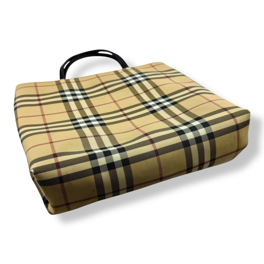 Burberry Nova Check Beige Tote Handbag - Lux Central
