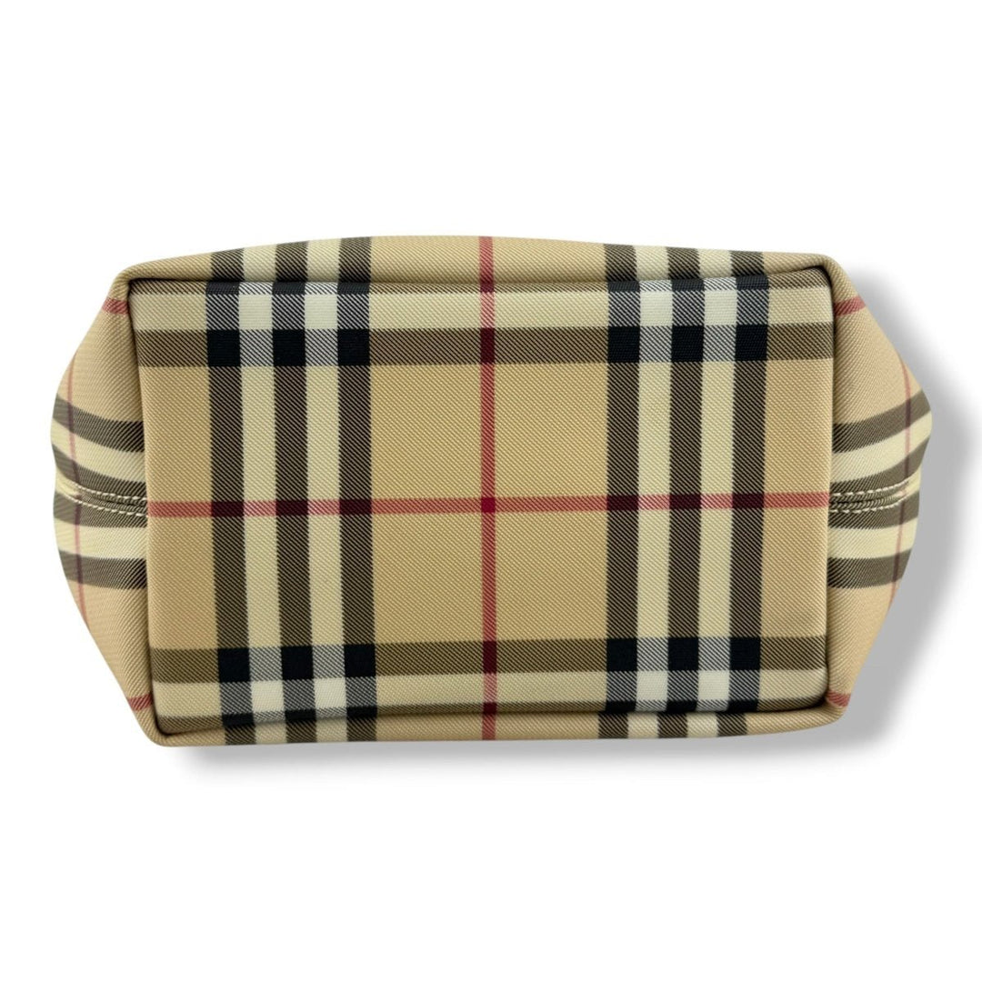 Burberry Nova Check Mini Beige Bucket Tote Handbag - Lux Central