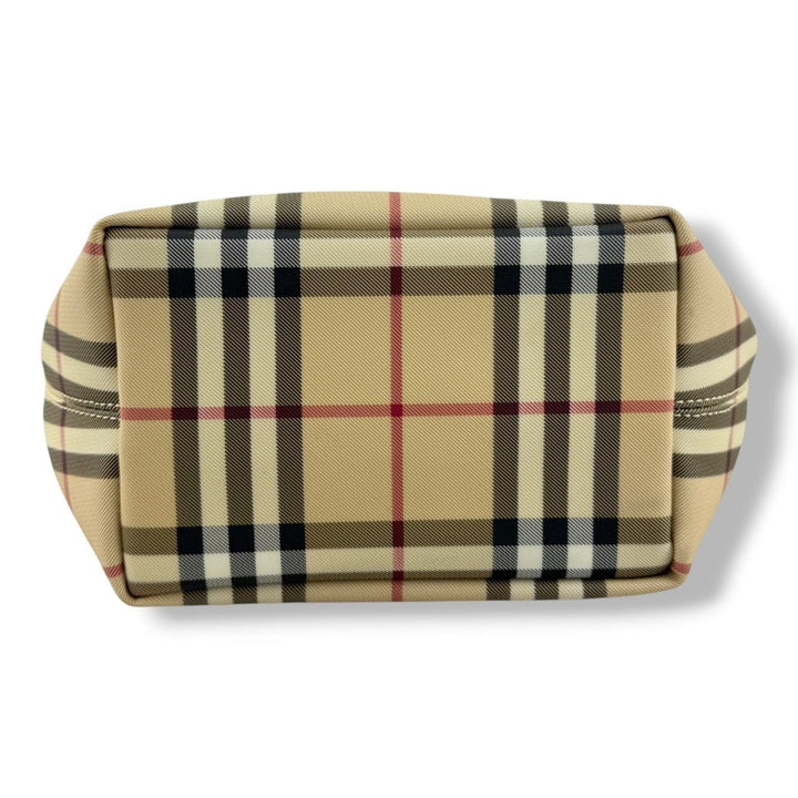 Burberry Nova Check Mini Beige Bucket Tote Handbag - Lux Central