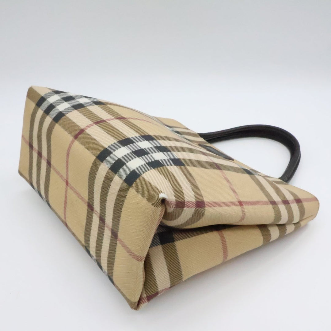 Burberry Nova Check Mini Beige Tote Handbag - Lux Central
