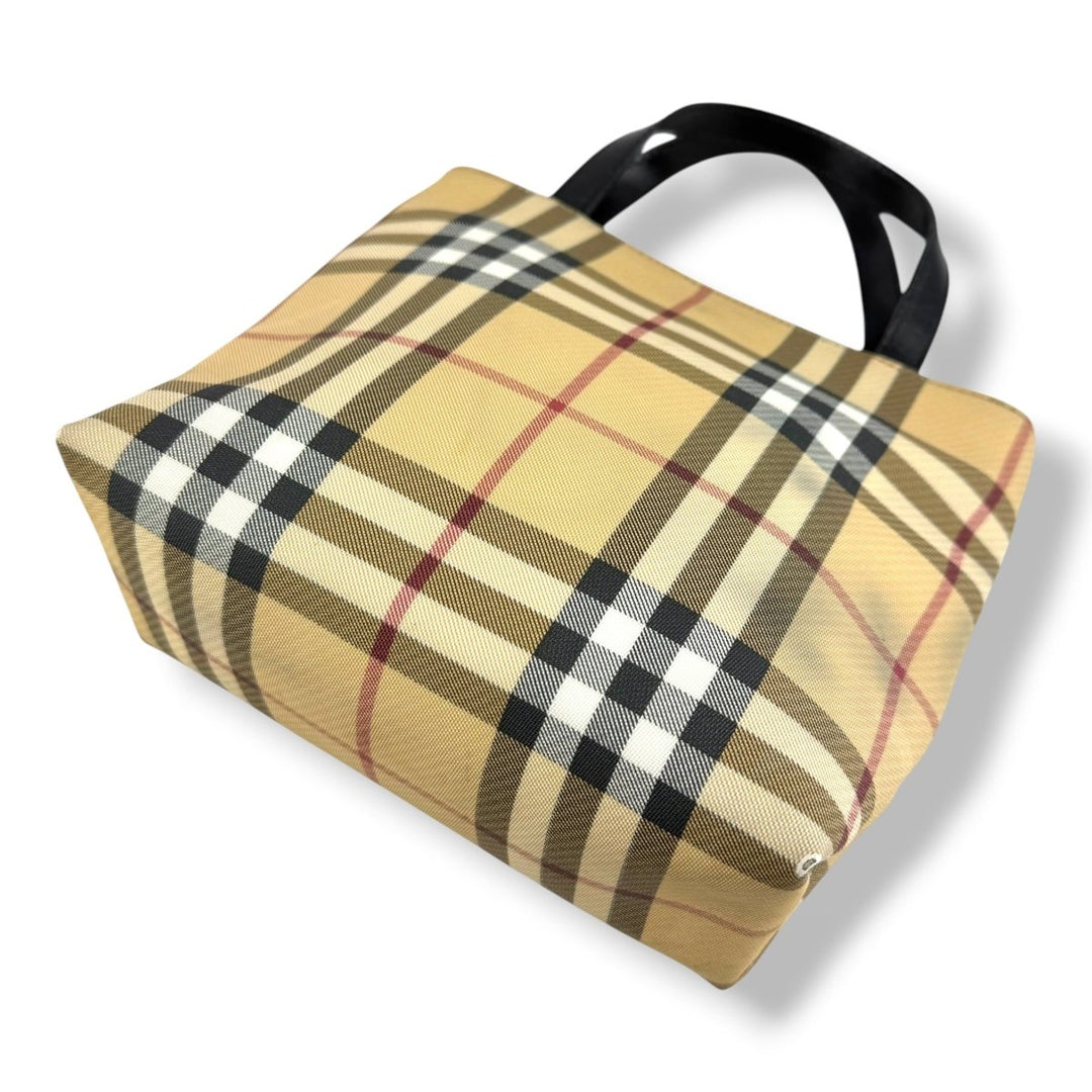 Burberry Nova Check Mini Beige Tote Handbag - Lux Central
