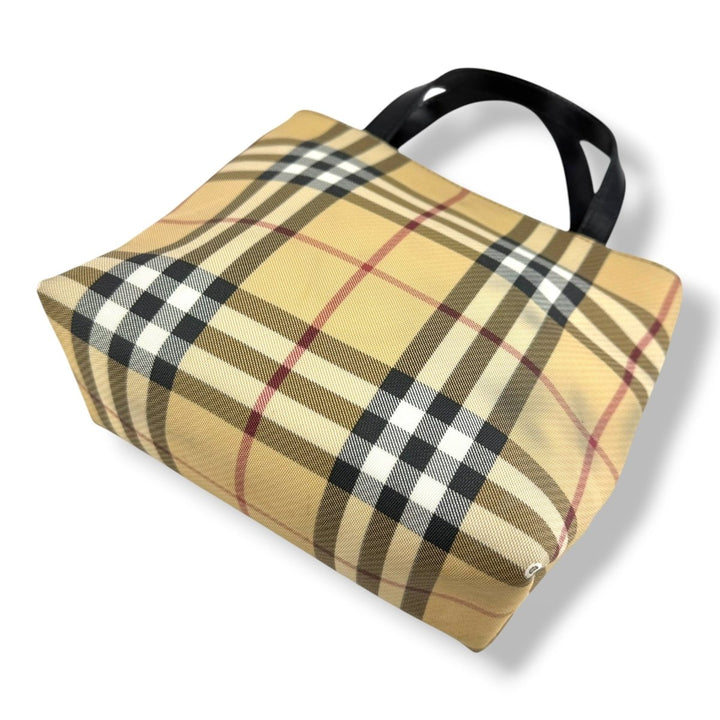 Burberry Nova Check Mini Beige Tote Handbag - Lux Central