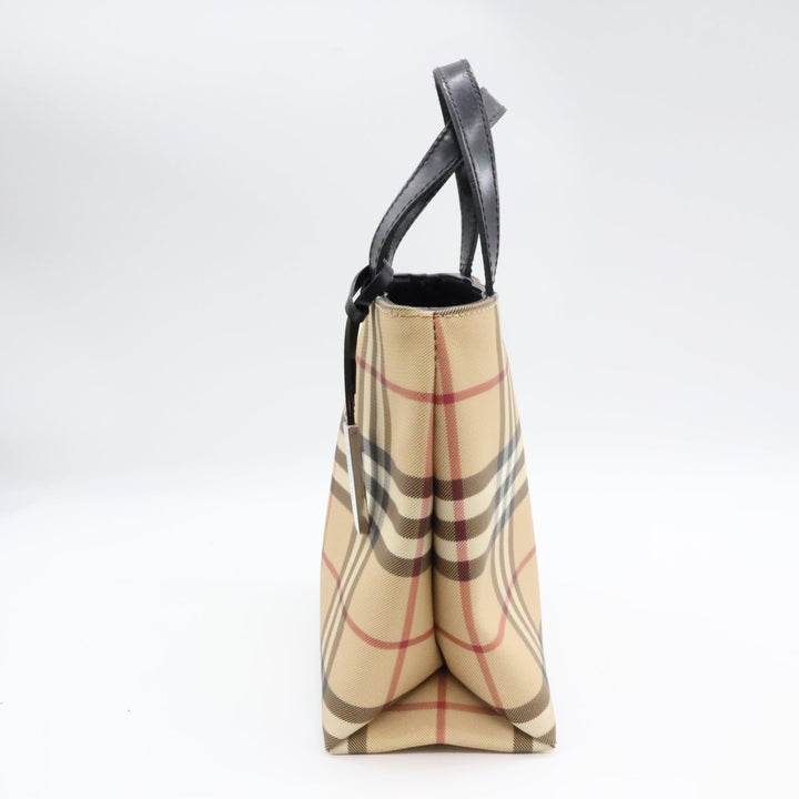 Burberry Nova Check Mini Beige Tote Handbag - Lux Central
