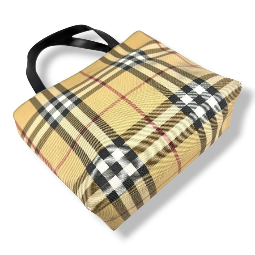 Burberry Nova Check Mini Beige Tote Handbag - Lux Central