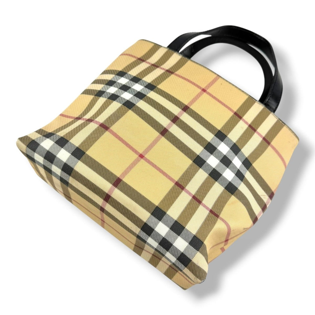 Burberry Nova Check Mini Beige Tote Handbag - Lux Central