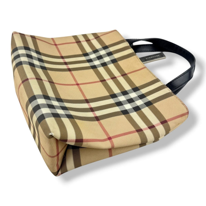 Burberry Nova Check Mini Beige Tote Handbag - Lux Central