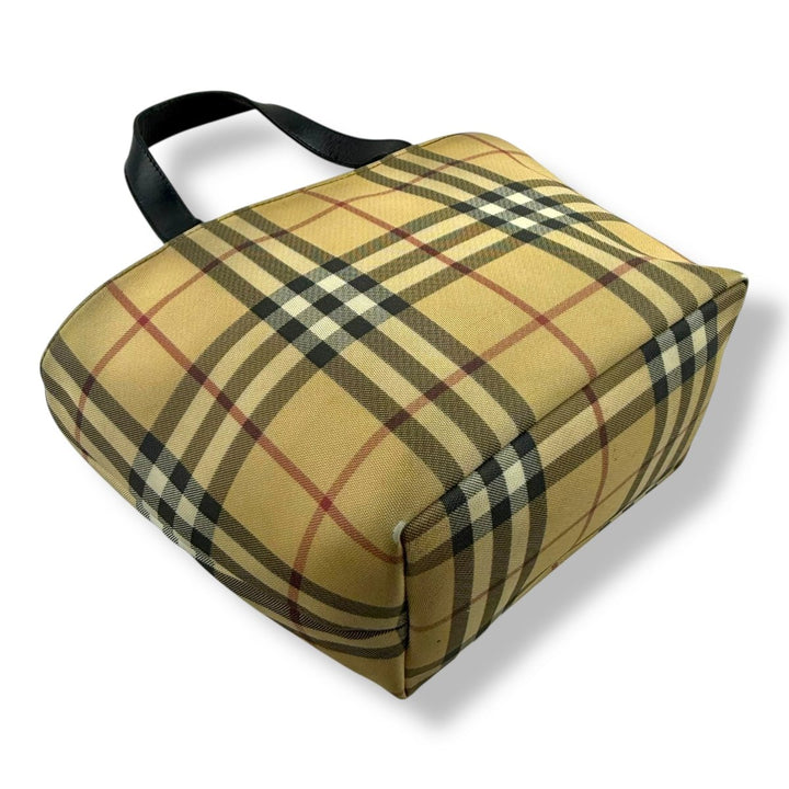 Burberry Nova Check Mini Beige Tote Handbag - Lux Central