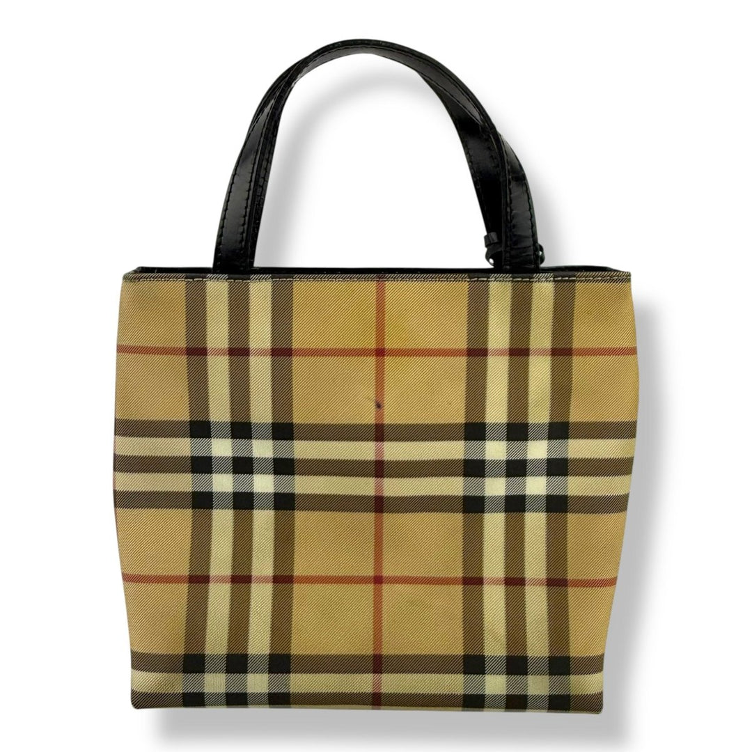Burberry Nova Check Mini Beige Tote Handbag - Lux Central