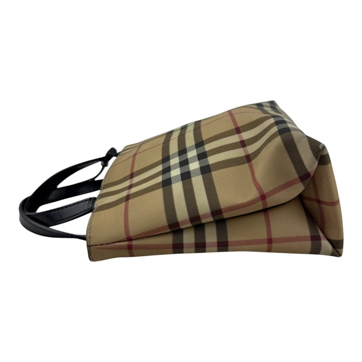 Burberry Nova Check Mini Beige Tote Handbag - Lux Central