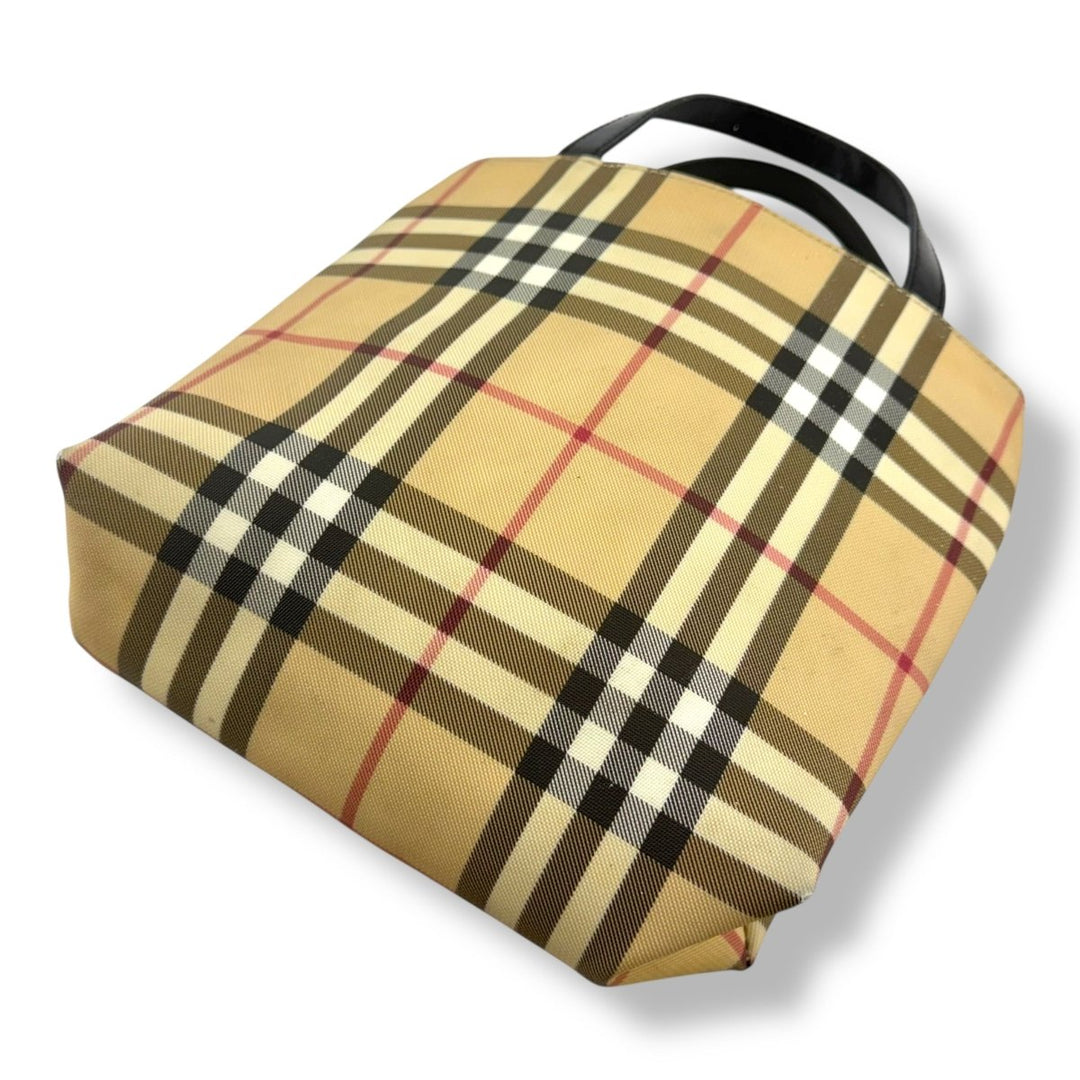 Burberry Nova Check Mini Beige Tote Handbag - Lux Central