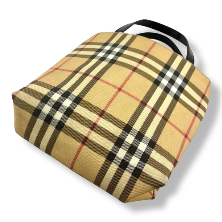 Burberry Nova Check Mini Beige Tote Handbag - Lux Central