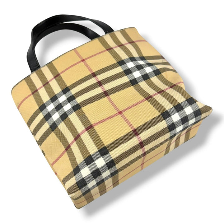 Burberry Nova Check Mini Beige Tote Handbag - Lux Central