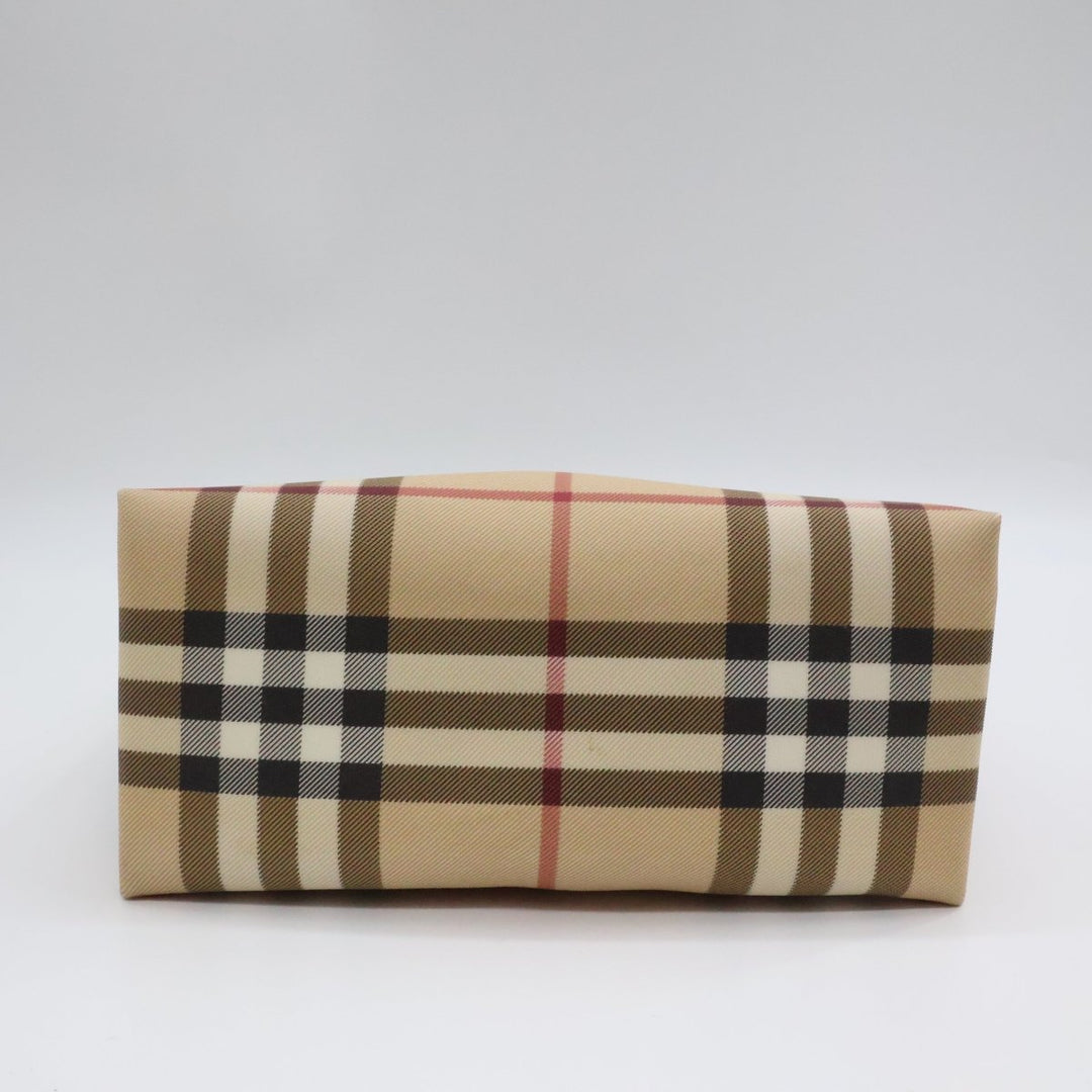Burberry Nova Check Mini Beige Tote Handbag - Lux Central