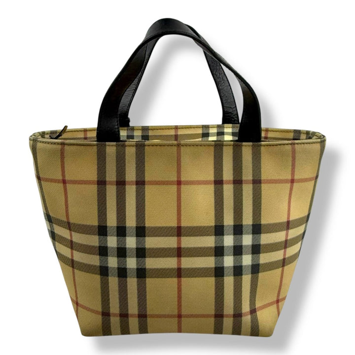 Burberry Nova Check Mini Beige Tote Handbag - Lux Central