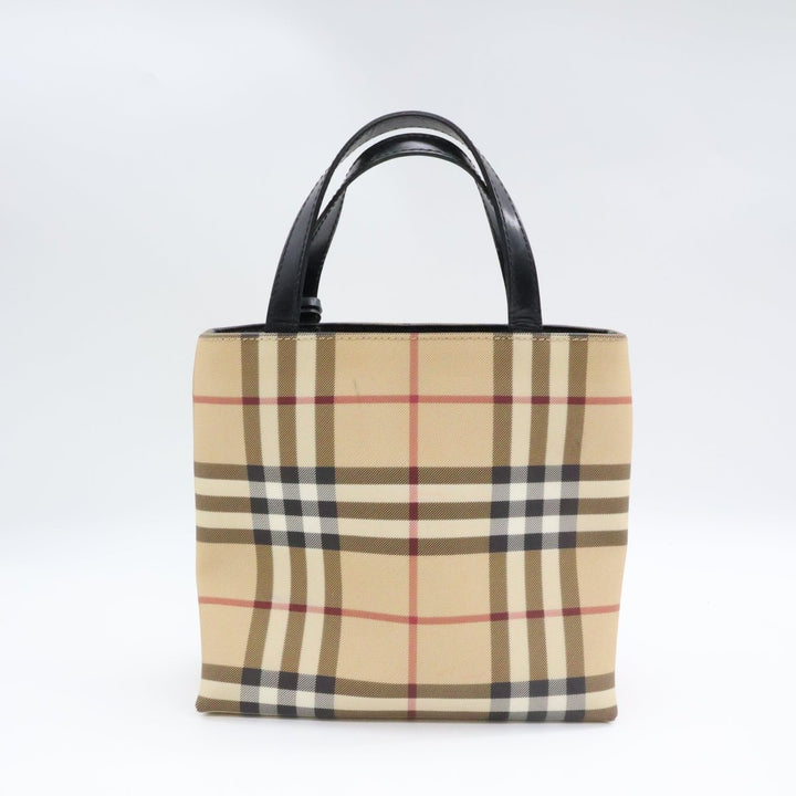 Burberry Nova Check Mini Beige Tote Handbag - Lux Central
