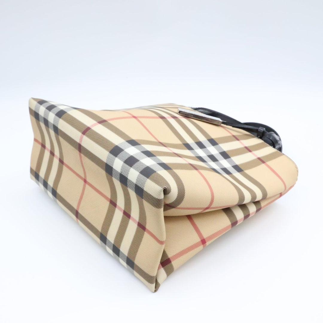 Burberry Nova Check Mini Beige Tote Handbag - Lux Central