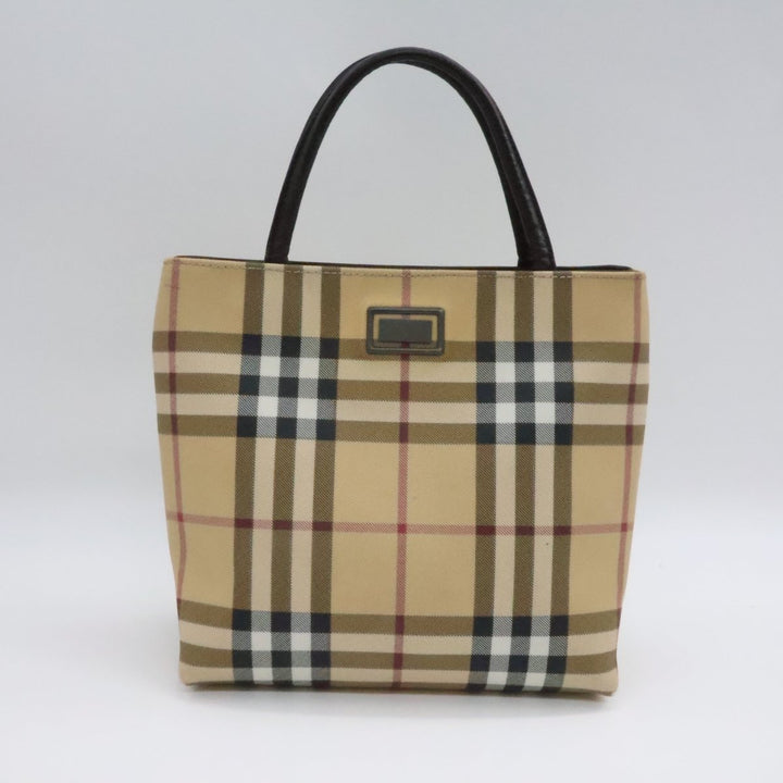 Burberry Nova Check Mini Beige Tote Handbag - Lux Central