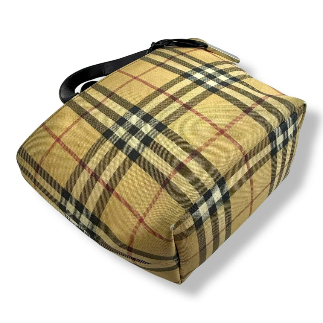Burberry Nova Check Mini Beige Tote Handbag - Lux Central