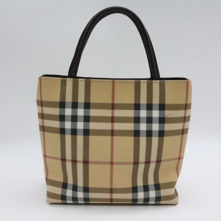 Burberry Nova Check Mini Beige Tote Handbag - Lux Central