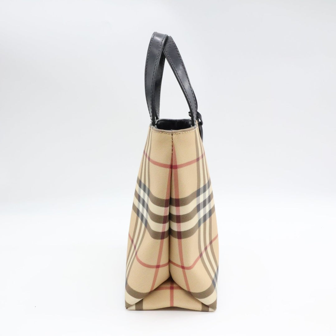 Burberry Nova Check Mini Beige Tote Handbag - Lux Central